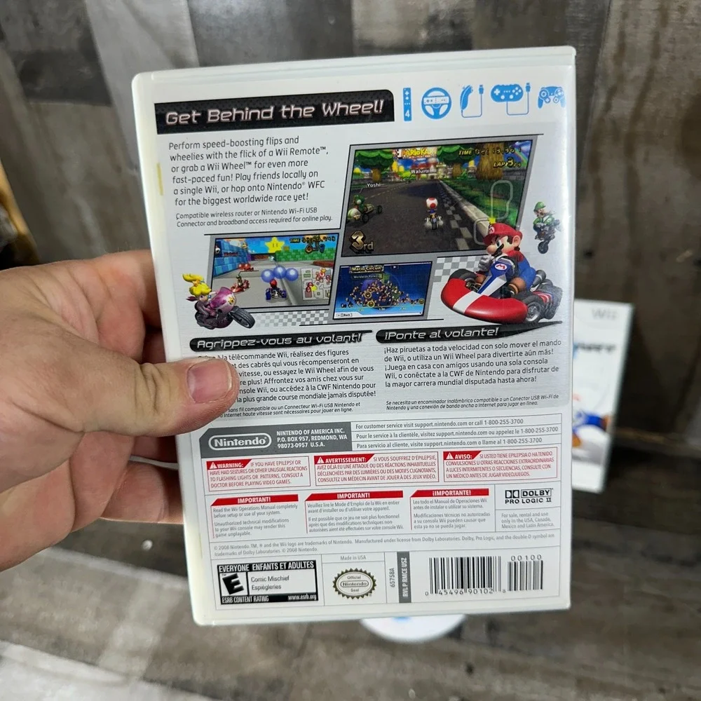 Mario Kart Wii Nintendo Wii 2008 Complete CIB w/ Manual Tested Working